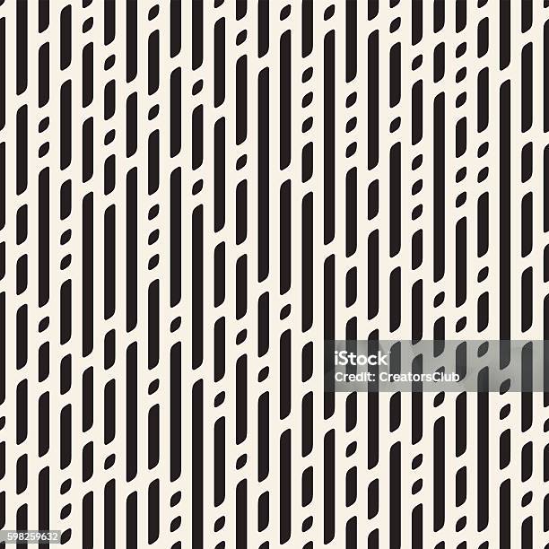 Pattern Righe Verticali Vector Seamless Black And White Tratteggiato Linee Verticali Geometrico ...