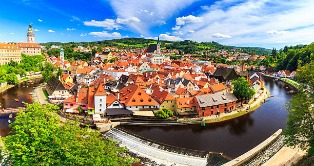 istock Cesky Krumlov from the top, Czech Republic, Europe. 598259978