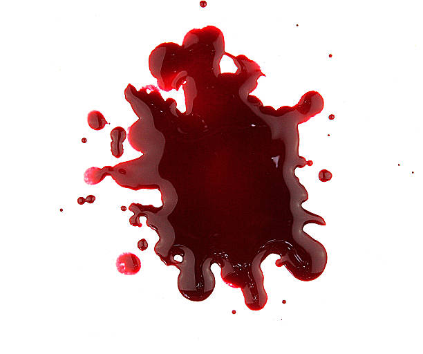 istock set 8. bloodstains on isolated white background 598523566