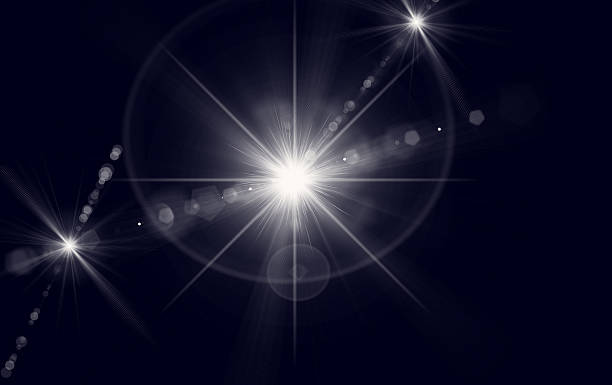 istock Digital lens flare in black background 598529570