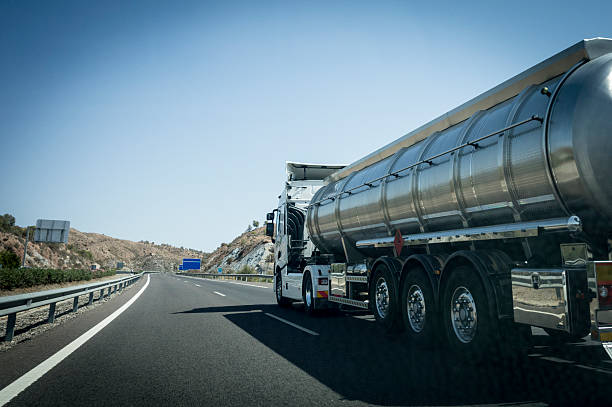 istock Tanker on the road. 598530866
