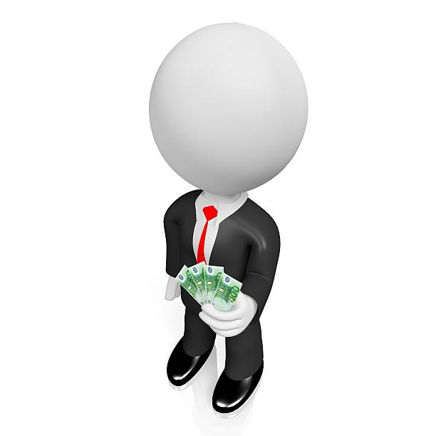 istock 3D businessman, 100 Euro 598532278