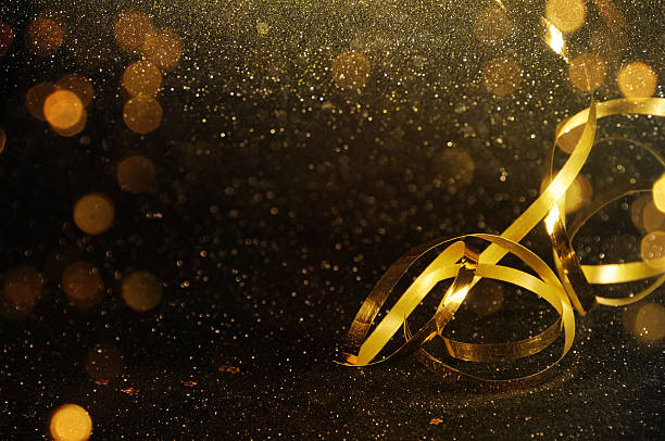 istock Party Background with lights and serpentine 598532608