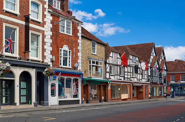 Photo of Picturesque Milford Street in Salisbury, United Kingdom