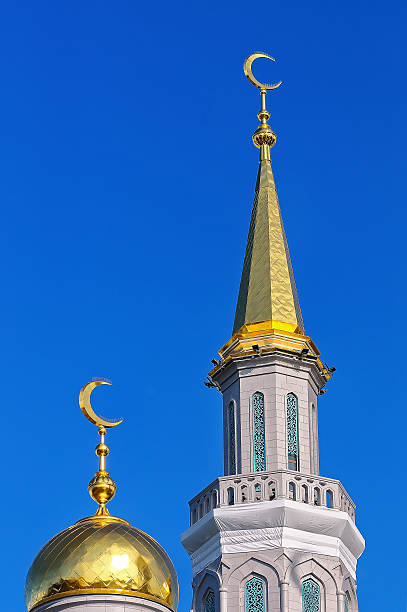 istock Gilded dome and spire Muslim mosque 598534240