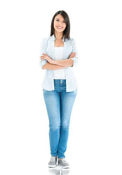 istock Happy Latin American woman standing 598538484