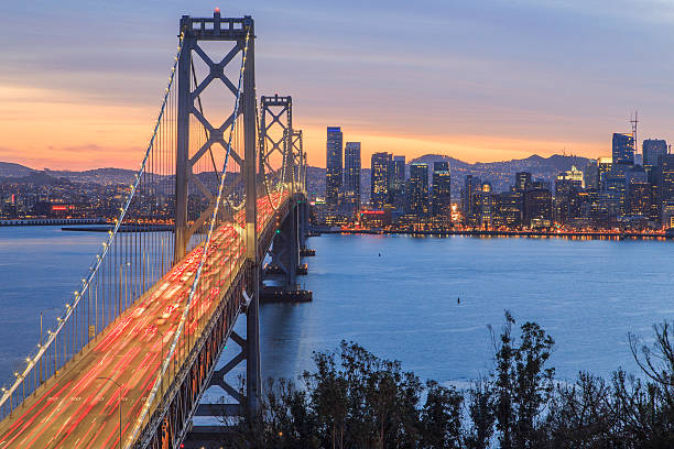 istock Bay Bridge and San Francisco City Line 598539684