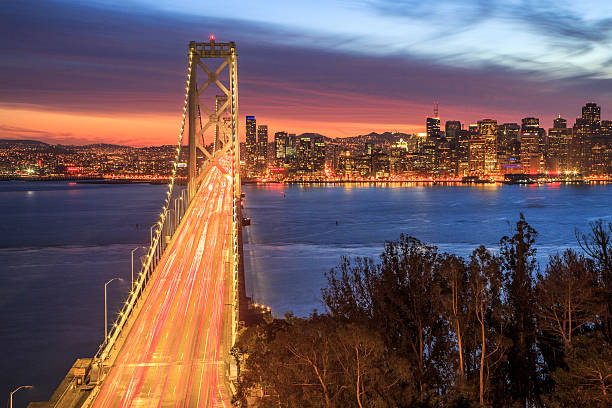istock Bay Bridge and San Francisco City Line 598540092