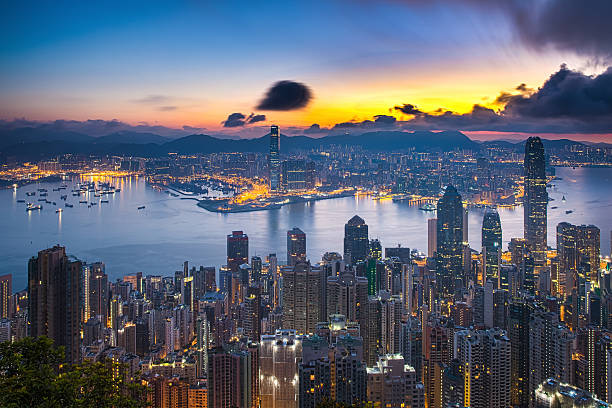 istock City and Harbor at dawn 598540116