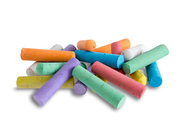 istock Collection of bright colorful chalk crayons 598540932