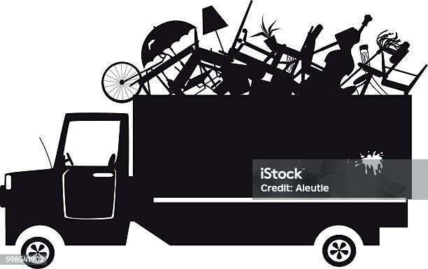 Trash Collection Clipart Stock Illustration - Download Image Now - Garbage, Removing, Obsolete