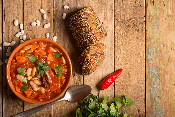 istock Rustic Kidney Bean Soup with beans and carrot 598544250