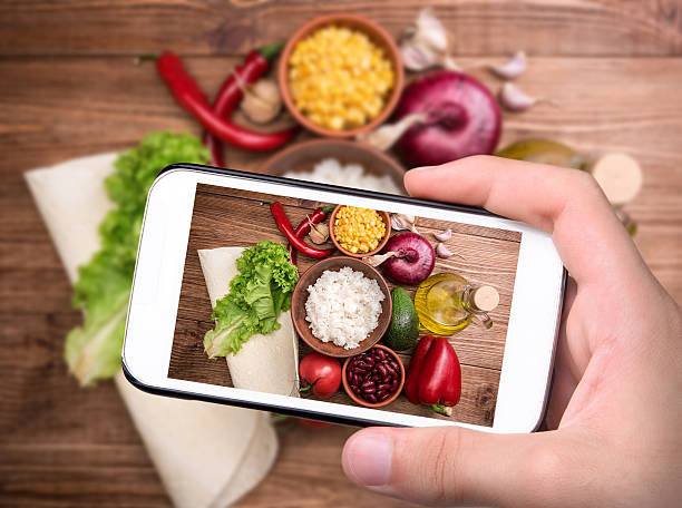 istock Homemade mexican vegetarian burrito . 598549432