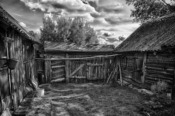 Old rural house, unpretentious and natural
