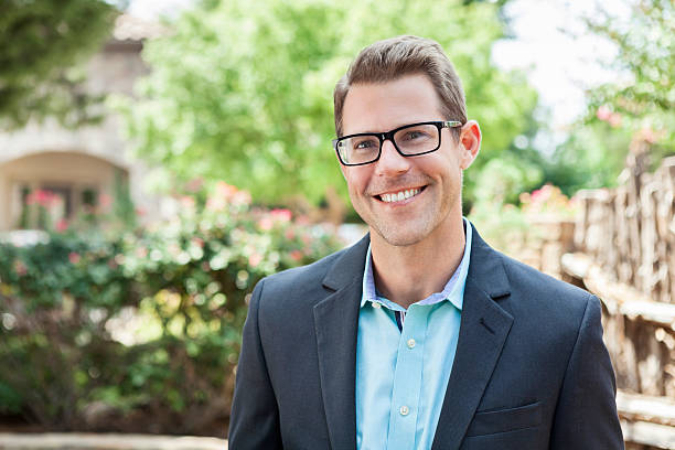 istock Smiling young Caucasian businessman 598553756