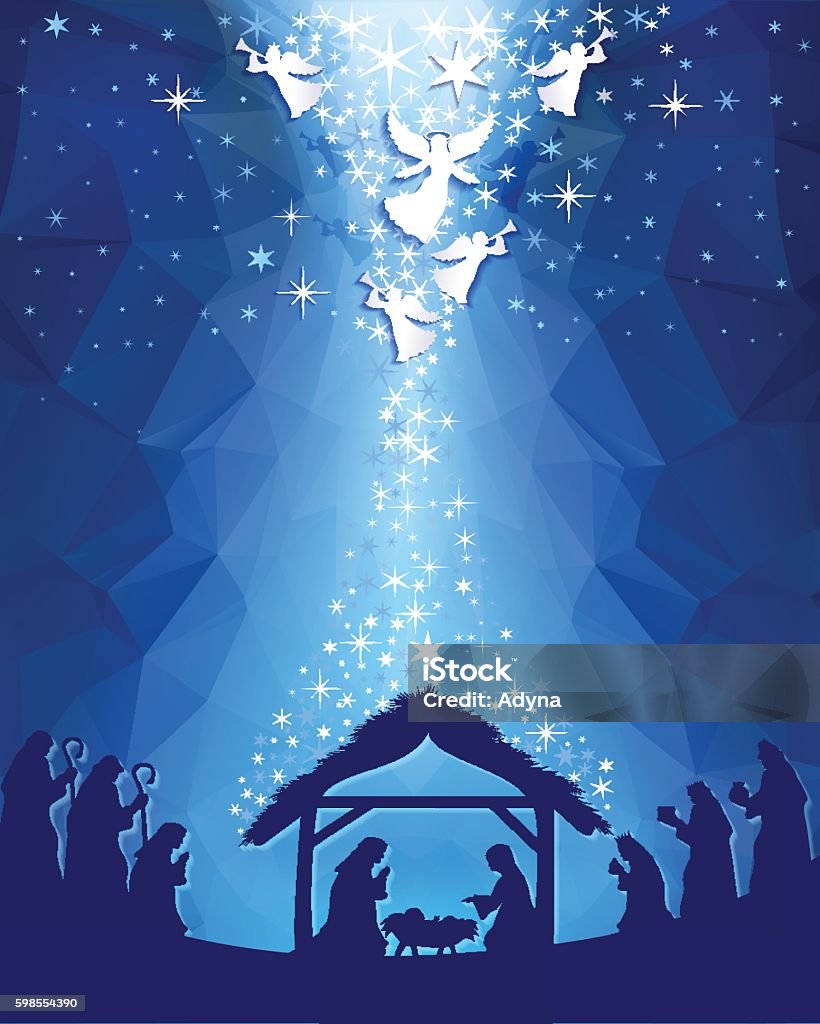 Nativity Nativity Scene. EPS 10. Christmas stock vector