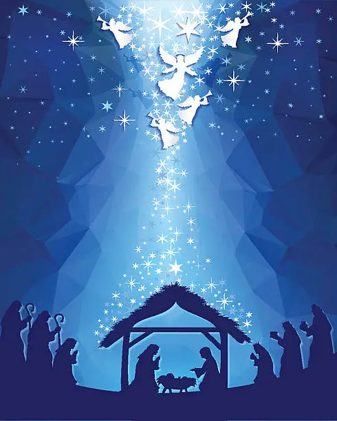 Vector illustration of Nativity