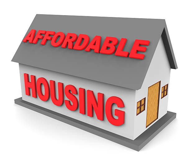 istock Affordable Housing Represents Low Cost And Apartment 3d Renderin 598555182