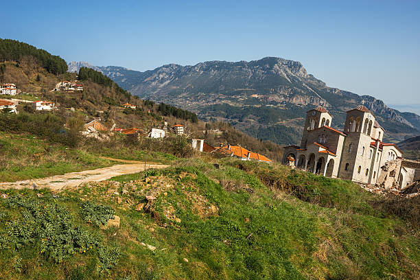 istock Sliding village Ropoto after a landslide in Greece 598555430