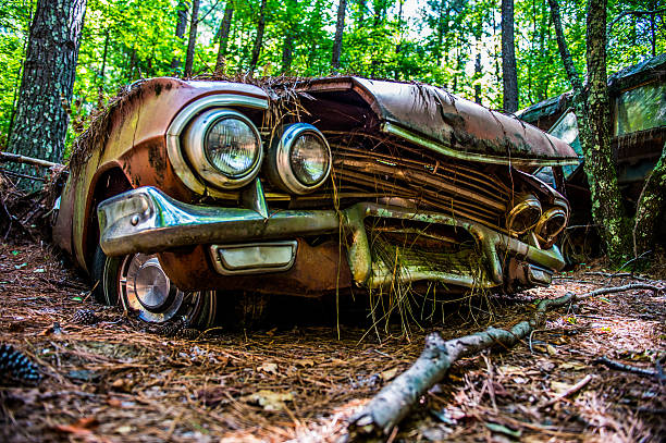 istock Derelict Classic American Cars 598557508