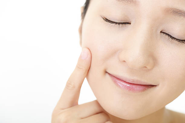 istock Beautiful woman with closed eyes 598560806