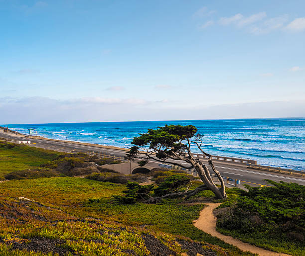 North Pontos beach as seen from highway 101 on the way to Encinitas from Carlsbad California