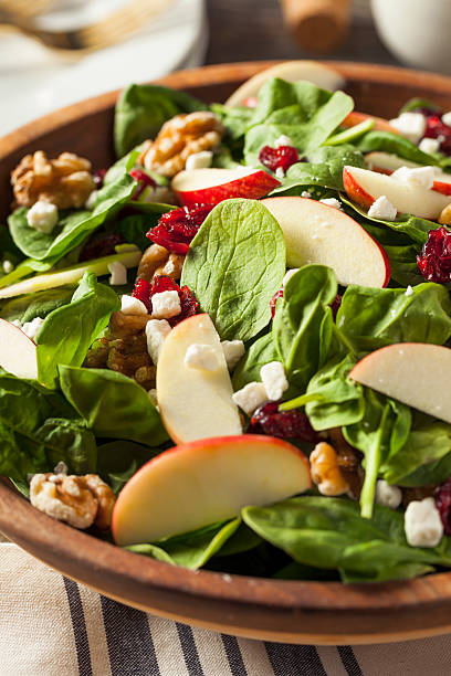 istock Homemade Autumn Apple Walnut Spinach Salad 598567718