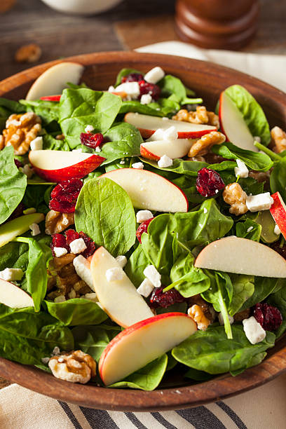 istock Homemade Autumn Apple Walnut Spinach Salad 598567754