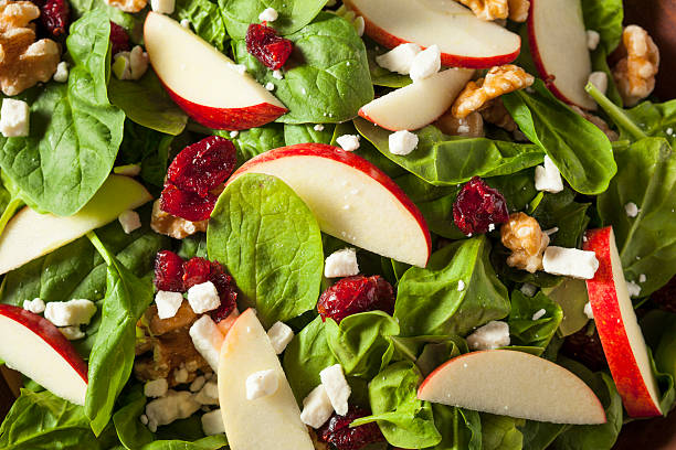 istock Homemade Autumn Apple Walnut Spinach Salad 598567798