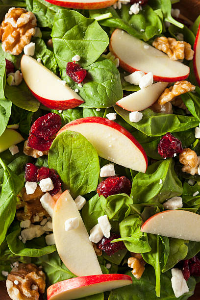 istock Homemade Autumn Apple Walnut Spinach Salad 598567808