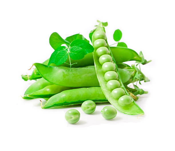 istock Fresh pea with green leaves 598568378
