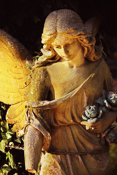 istock Vintage image of a angel statue 598572628