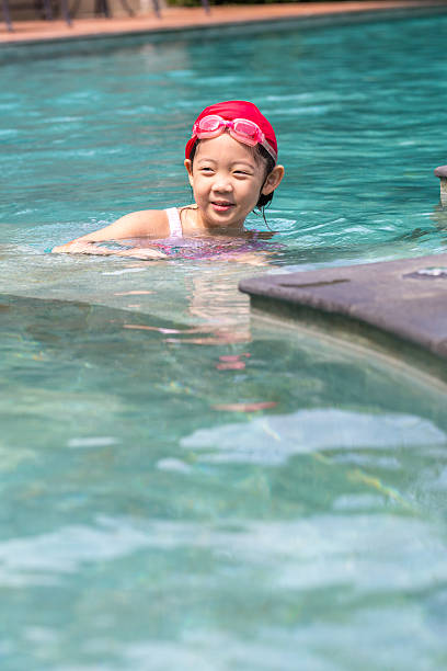istock Child in Swimming Pool 598666252