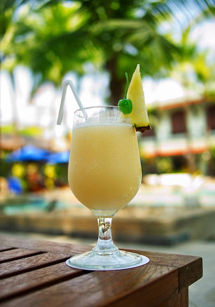 Cocktail on tropical island