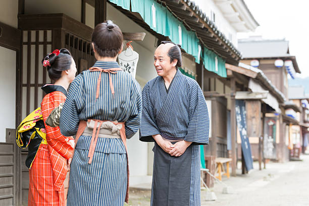 istock Film scene from old Japanese town 598668194