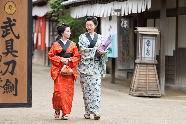istock Film scene from old Japanese town 598668874
