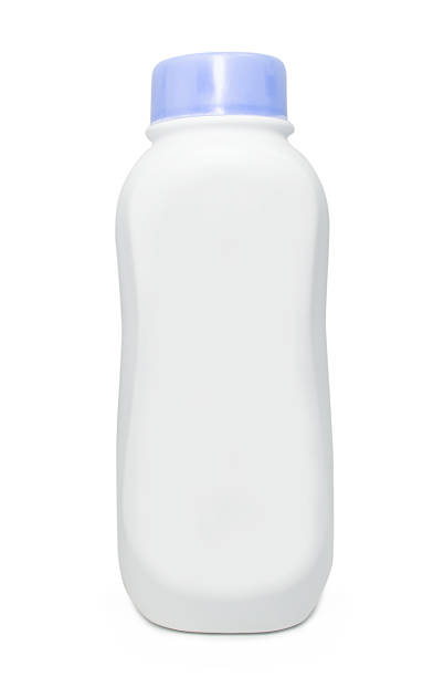 istock Plastic bottles of talcum powder 598669694