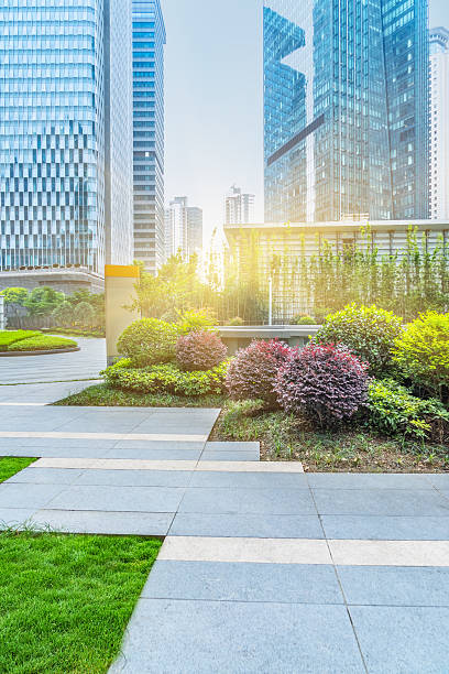 istock green park front of office builsings 598673168