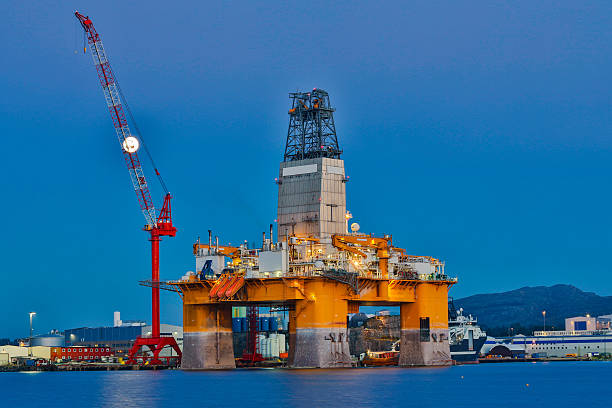 istock Oil platform under maintenance. Bergen, Norway. 598679440