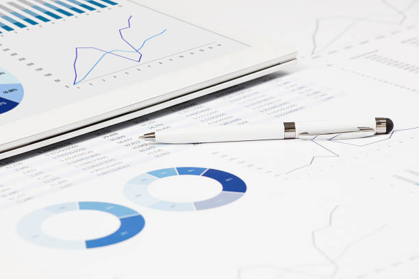istock Business chart on the printed media 598683168
