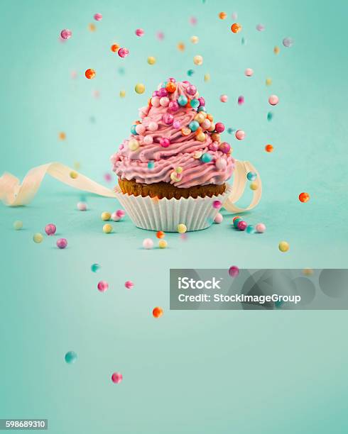 Tasty Cupcake Stock Photo - Download Image Now - Backgrounds, Cupcake, Cake
