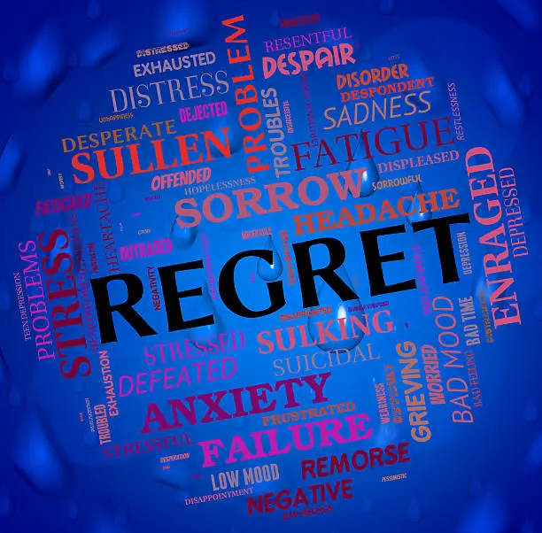 Regret Word Meaning Sorry Remorse And Apologetic