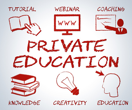 Private Education Indicating Non Government And Learning