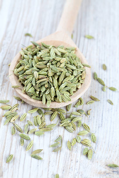 istock fennel seed in a wooden spoon on table 598701174