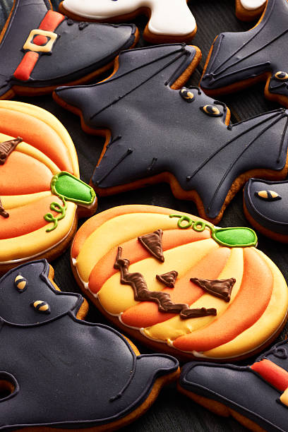 istock Halloween homemade gingerbread cookies 598702800