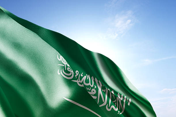 istock Flag of Saudi Arabia waving in the wind 598710270