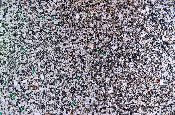 istock Electronic components in bulk. Texture of chip resistors 598712582