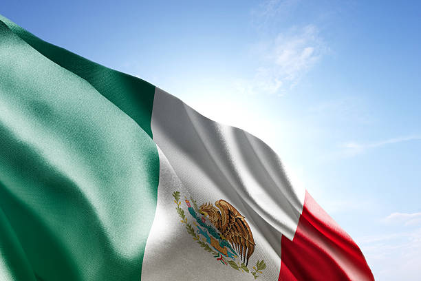 istock Flag of Mexico waving in the wind 598713562
