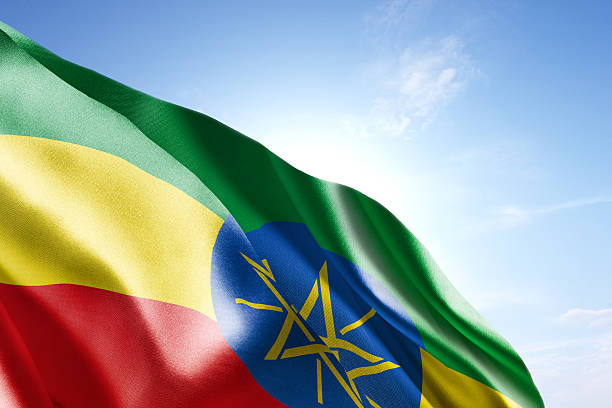 istock Flag of Ethiopia waving in the wind 598714912
