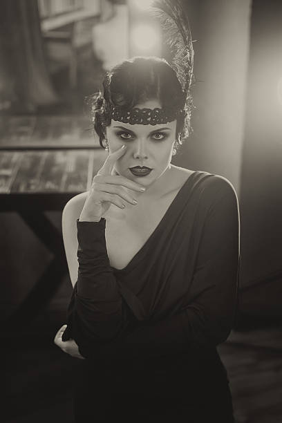 istock Beautiful Flapper girl 598714920